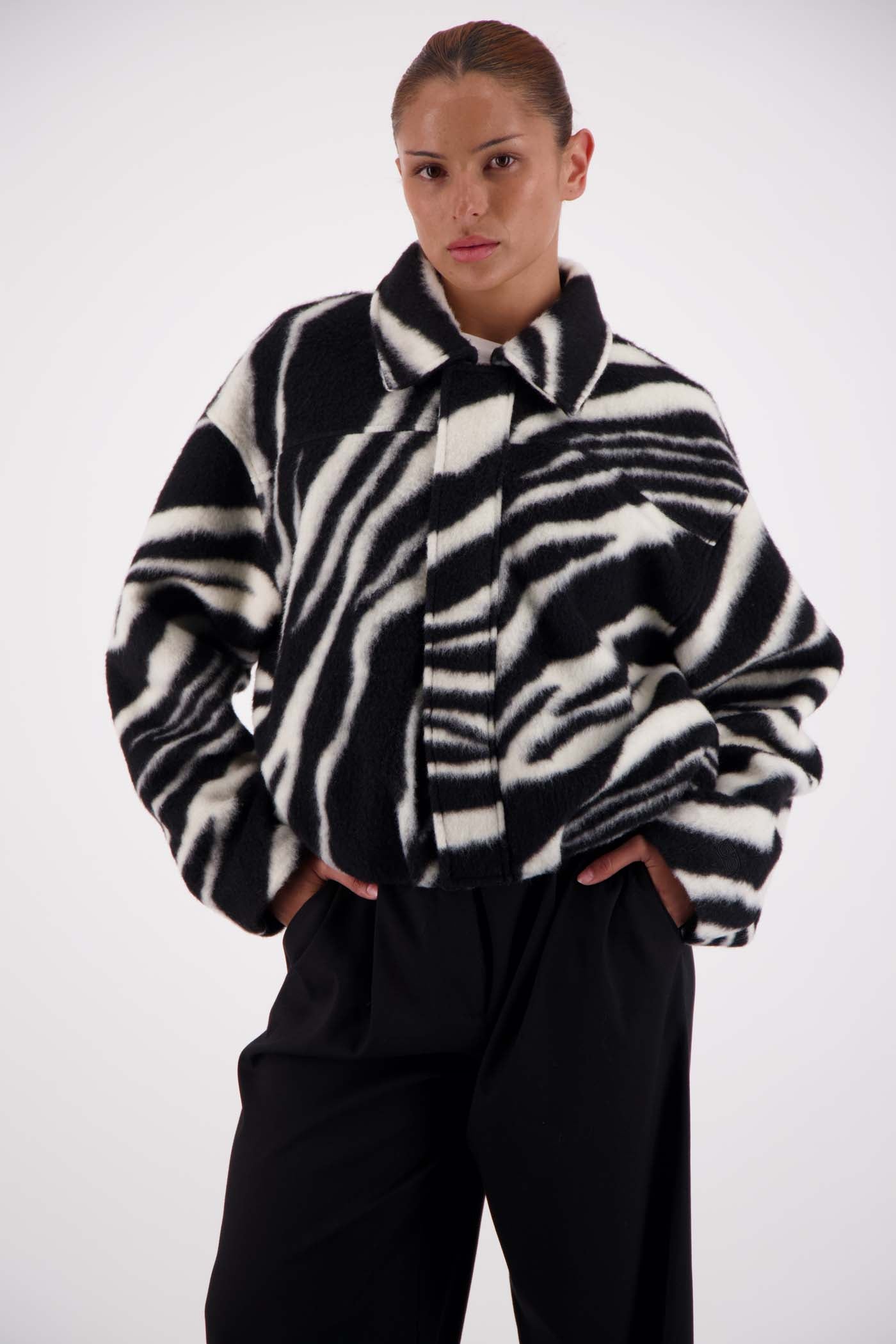 Jasmine Alexa Bailey Bomber Jacket Zebra – WeWearAustralian