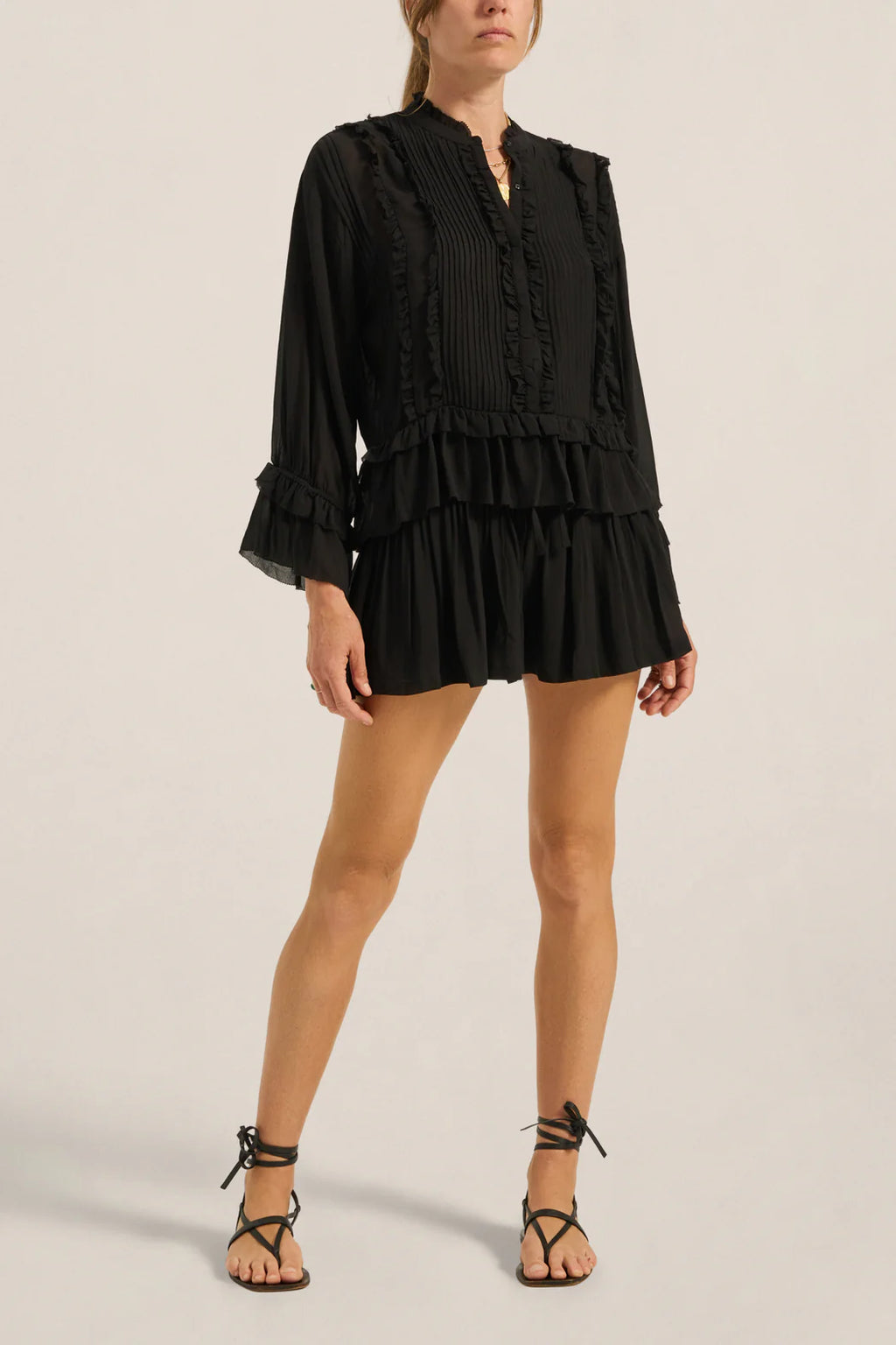 Aulis Black Silk Shirt