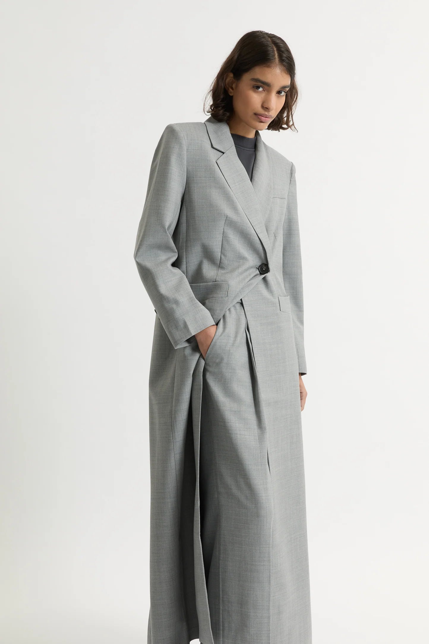Allora Overcoat Gray