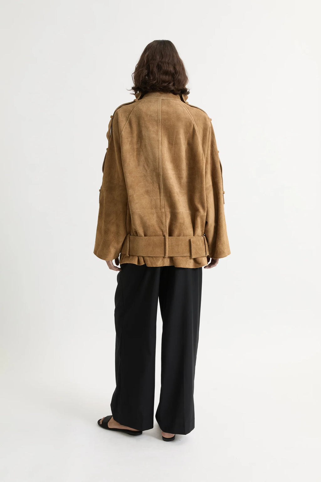 Leather Sara Jacket Honey Suede