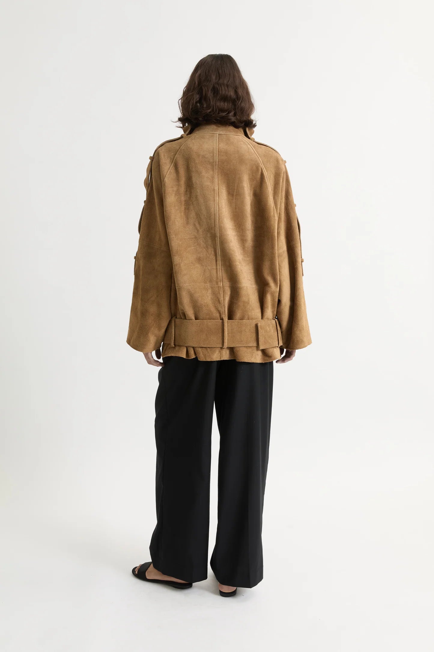 Leather Sara Jacket Honey Suede
