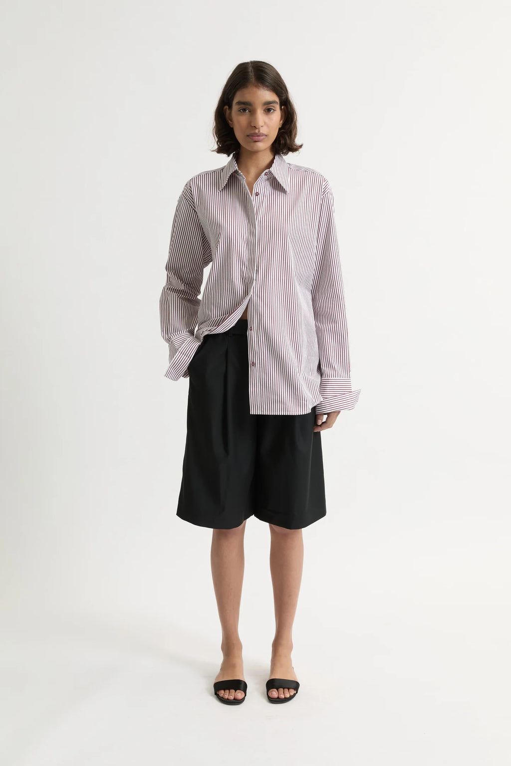 Lowell Shirt Plum Stripe