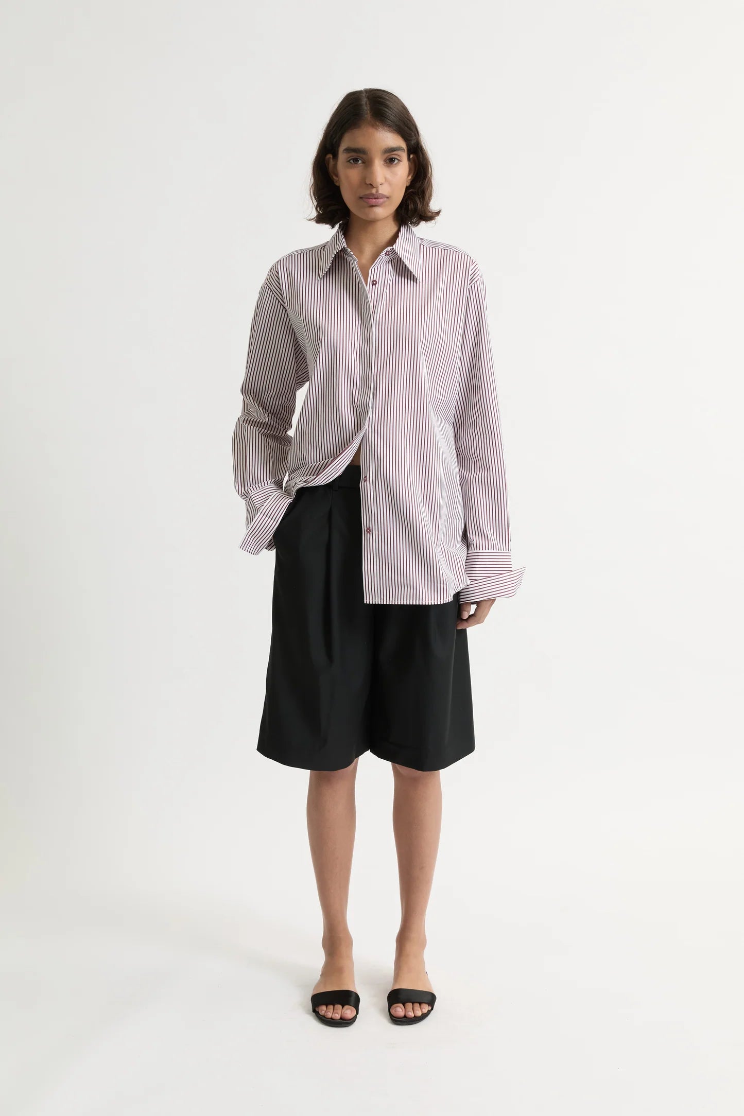 Lowell Shirt Plum Stripe