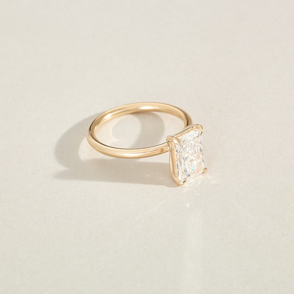 Rhea | Radiant Solitaire Lab-Grown Diamond Engagement Ring ...