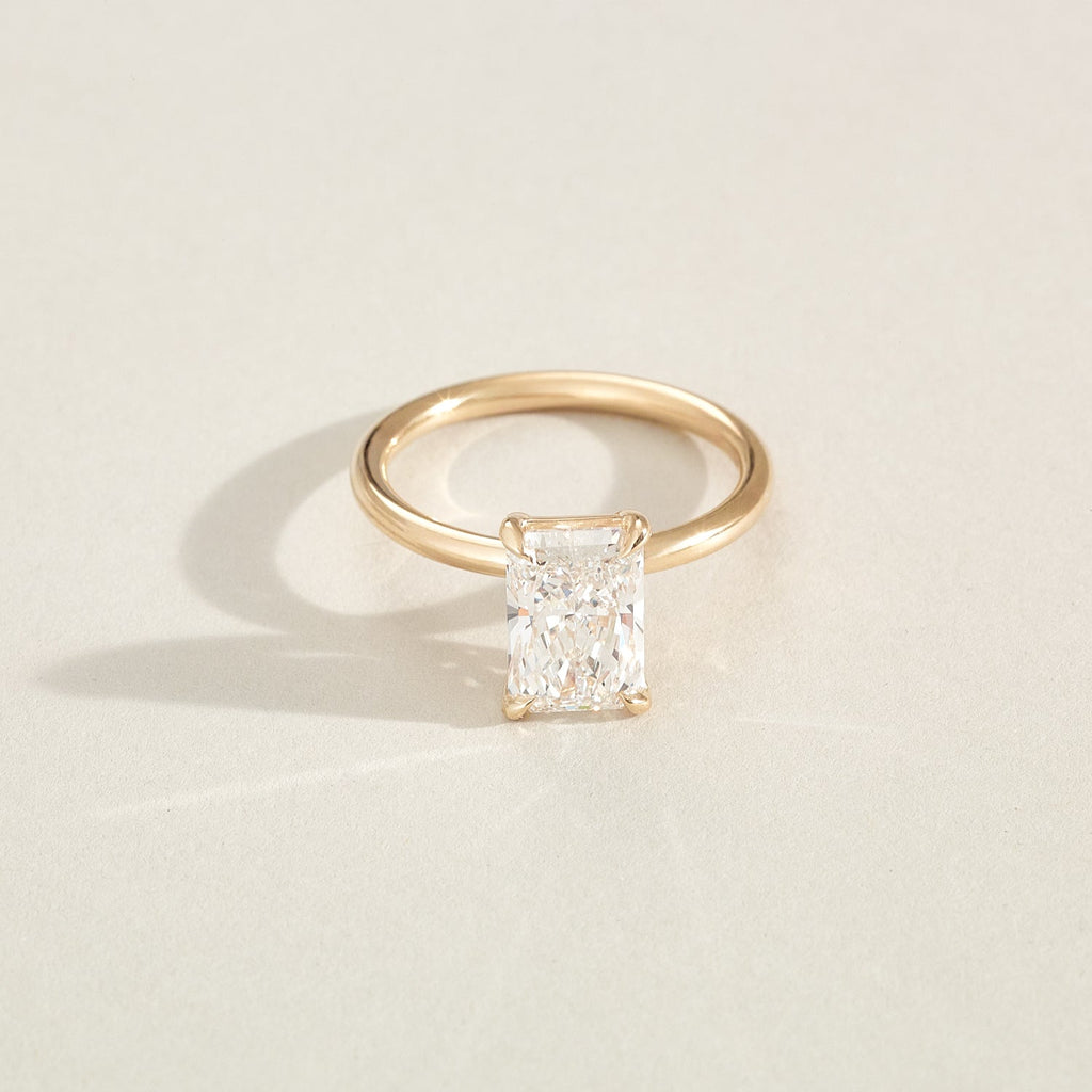 Rhea | Radiant Solitaire Lab-Grown Diamond Engagement Ring ...