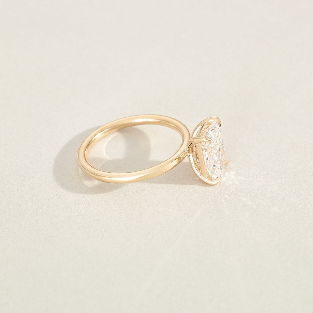 Rhea | Radiant Solitaire Lab-Grown Diamond Engagement Ring ...