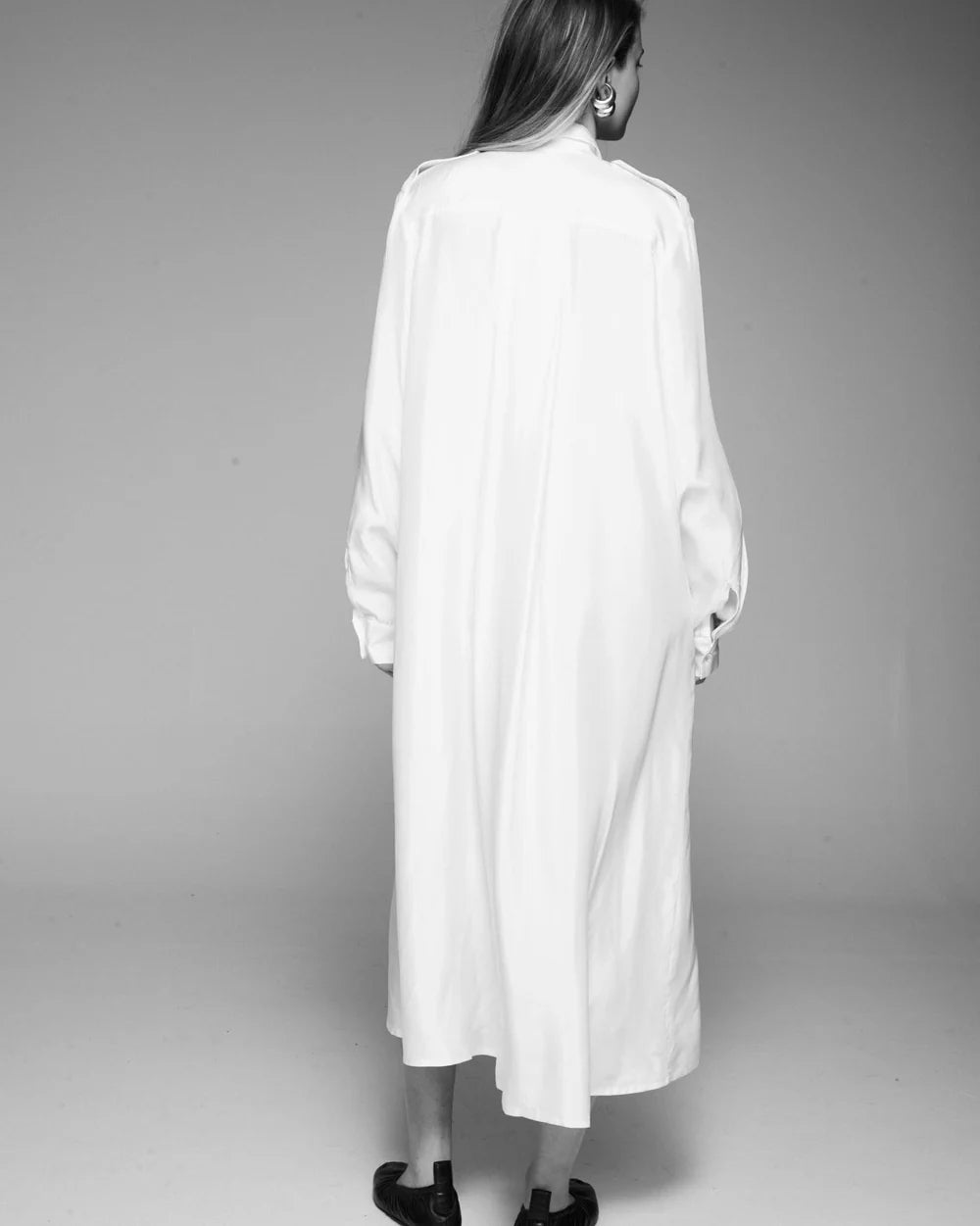 Epaulette Shirt Dress