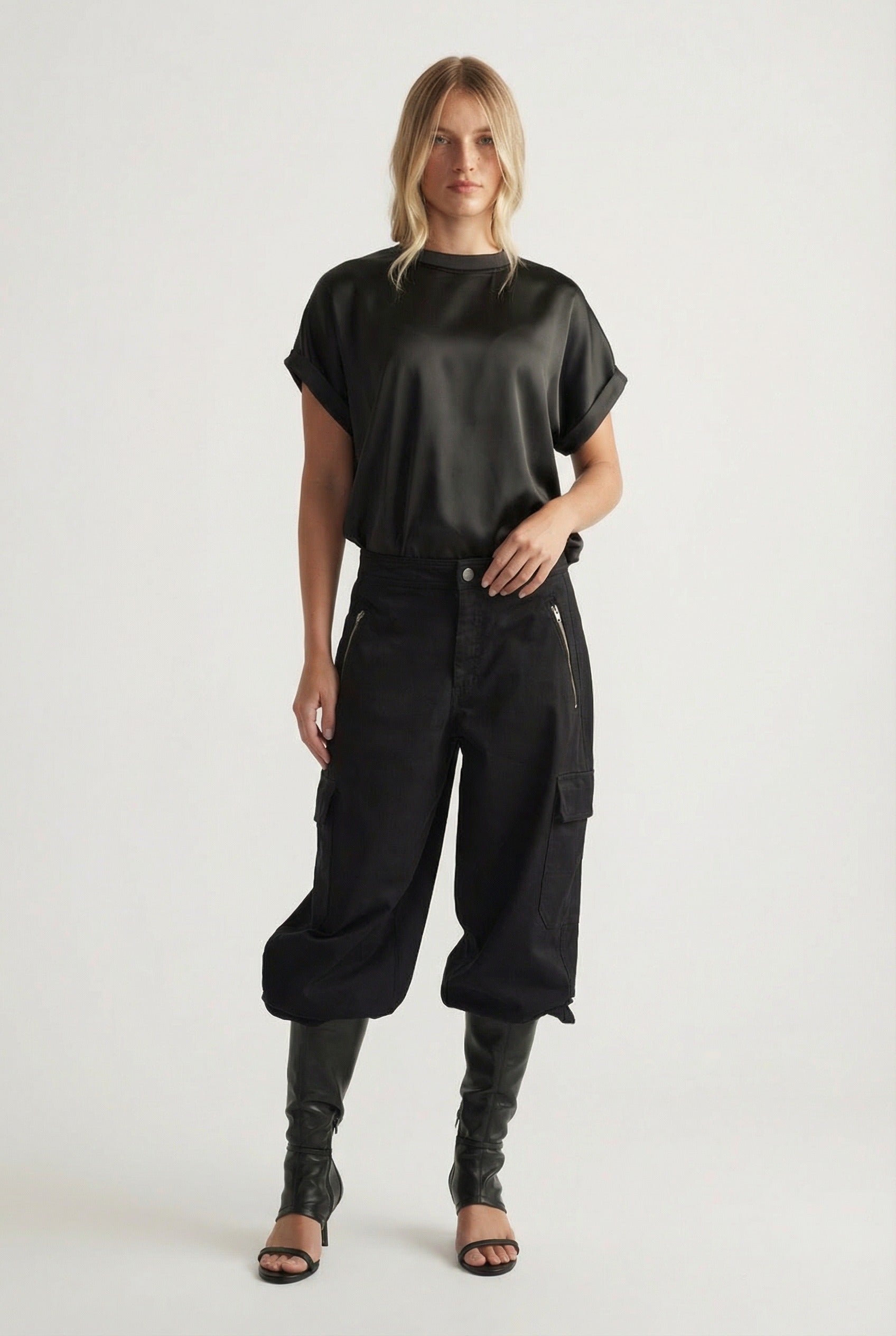 Annmaree Satin Tee