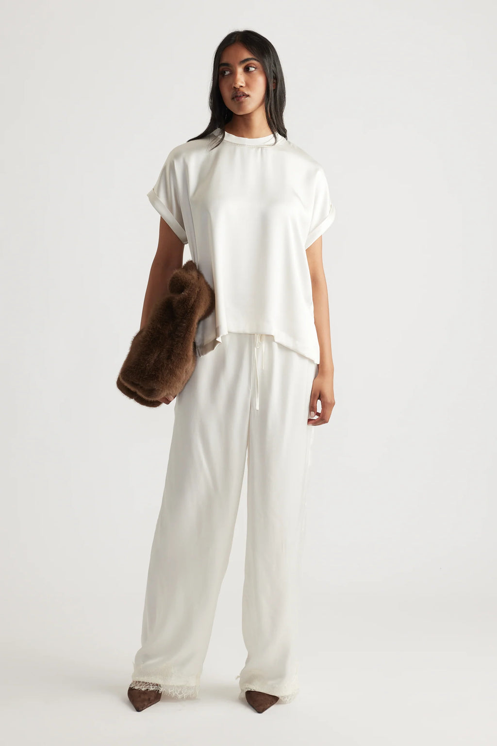 AnnMaree Satin Tee