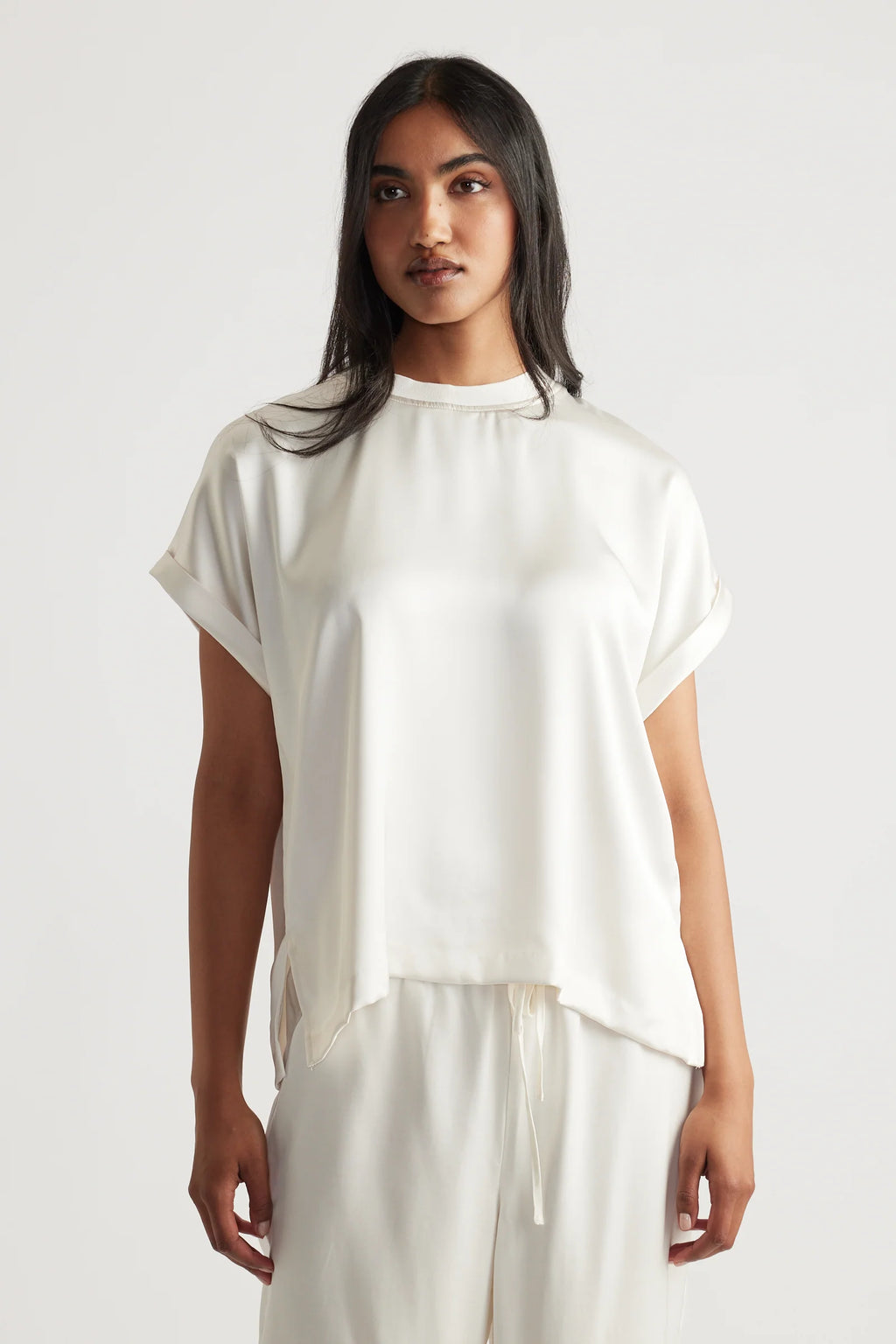 AnnMaree Satin Tee