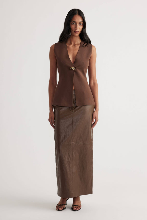 Maddie Longline Knit Vest