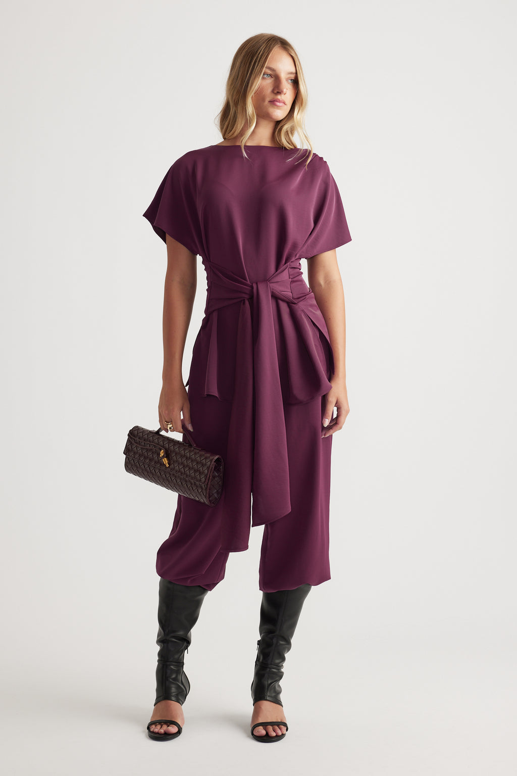 Sophie Relaxed Pant Plum