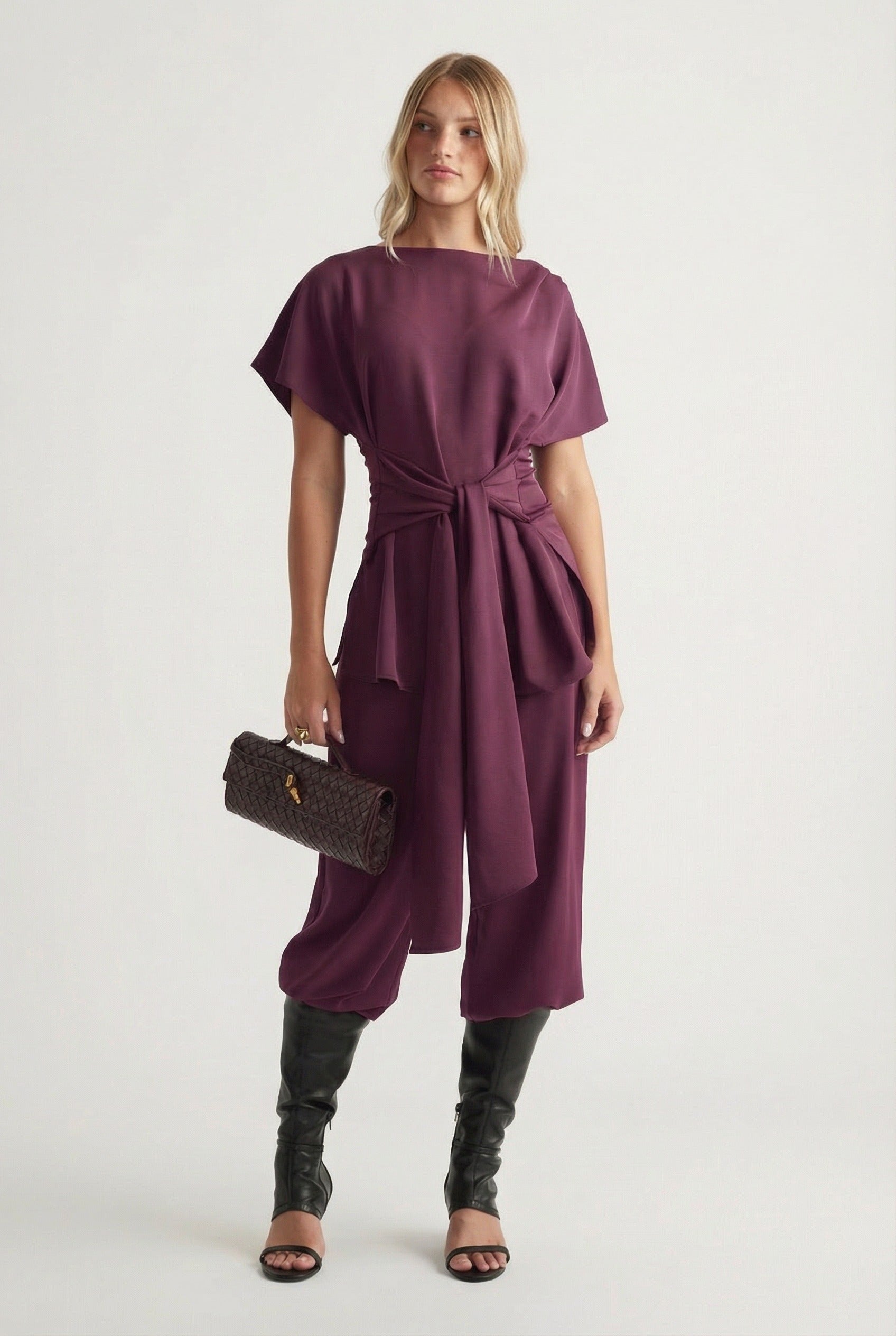 Sophie Relaxed Pant Plum