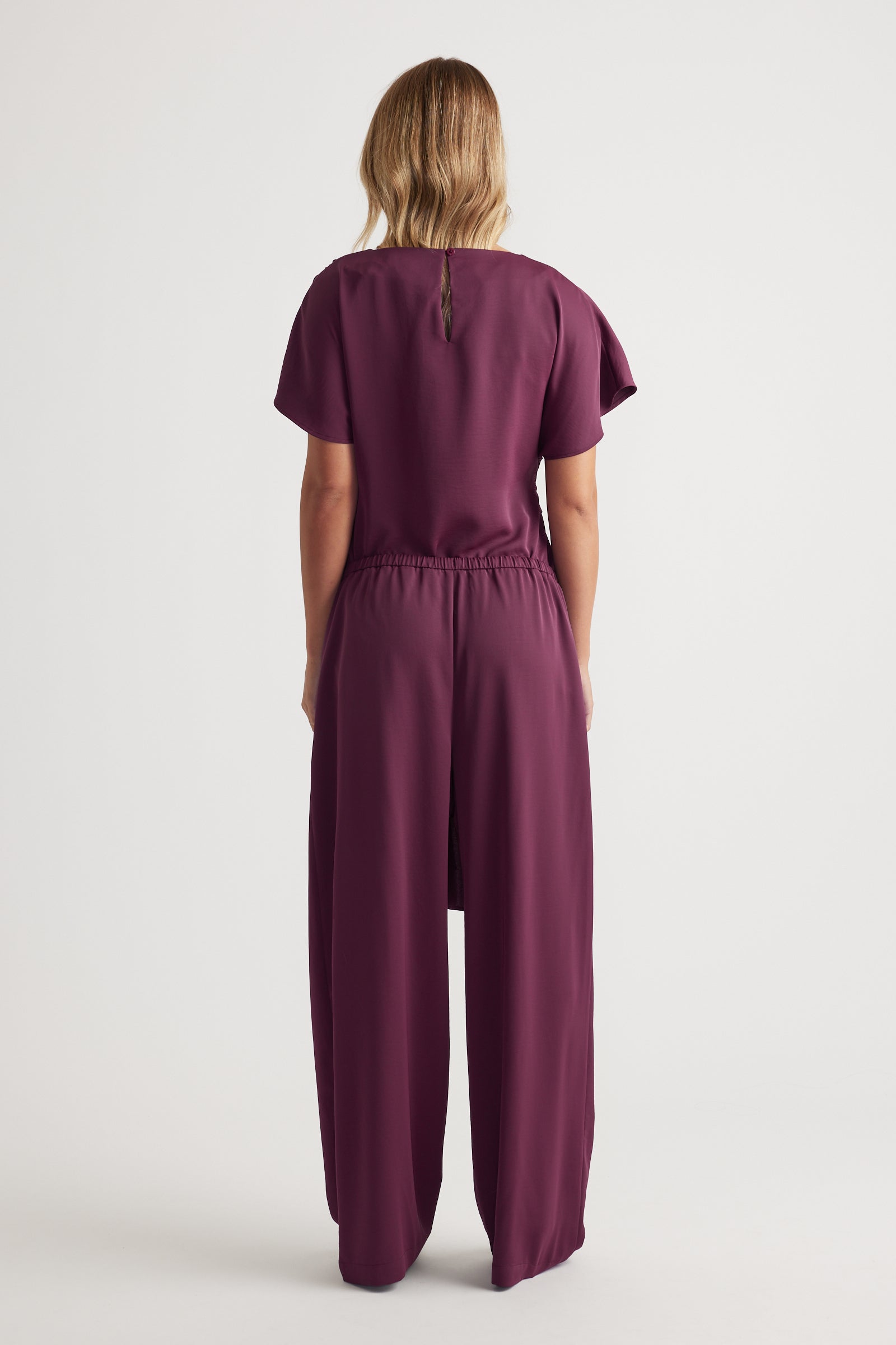 Sophie Relaxed Pant Plum