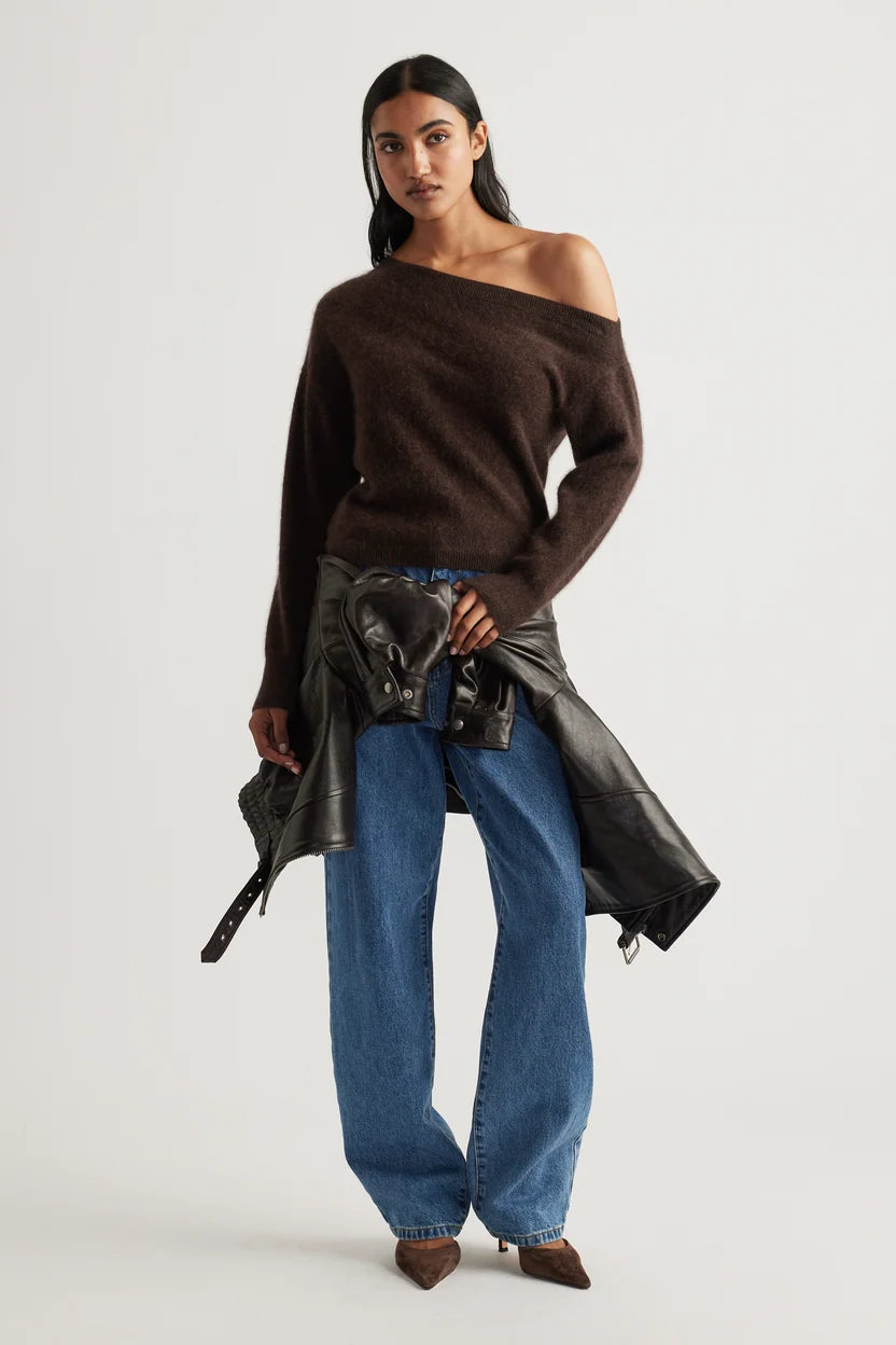 Elle Drop Shoulder Wool Jumper