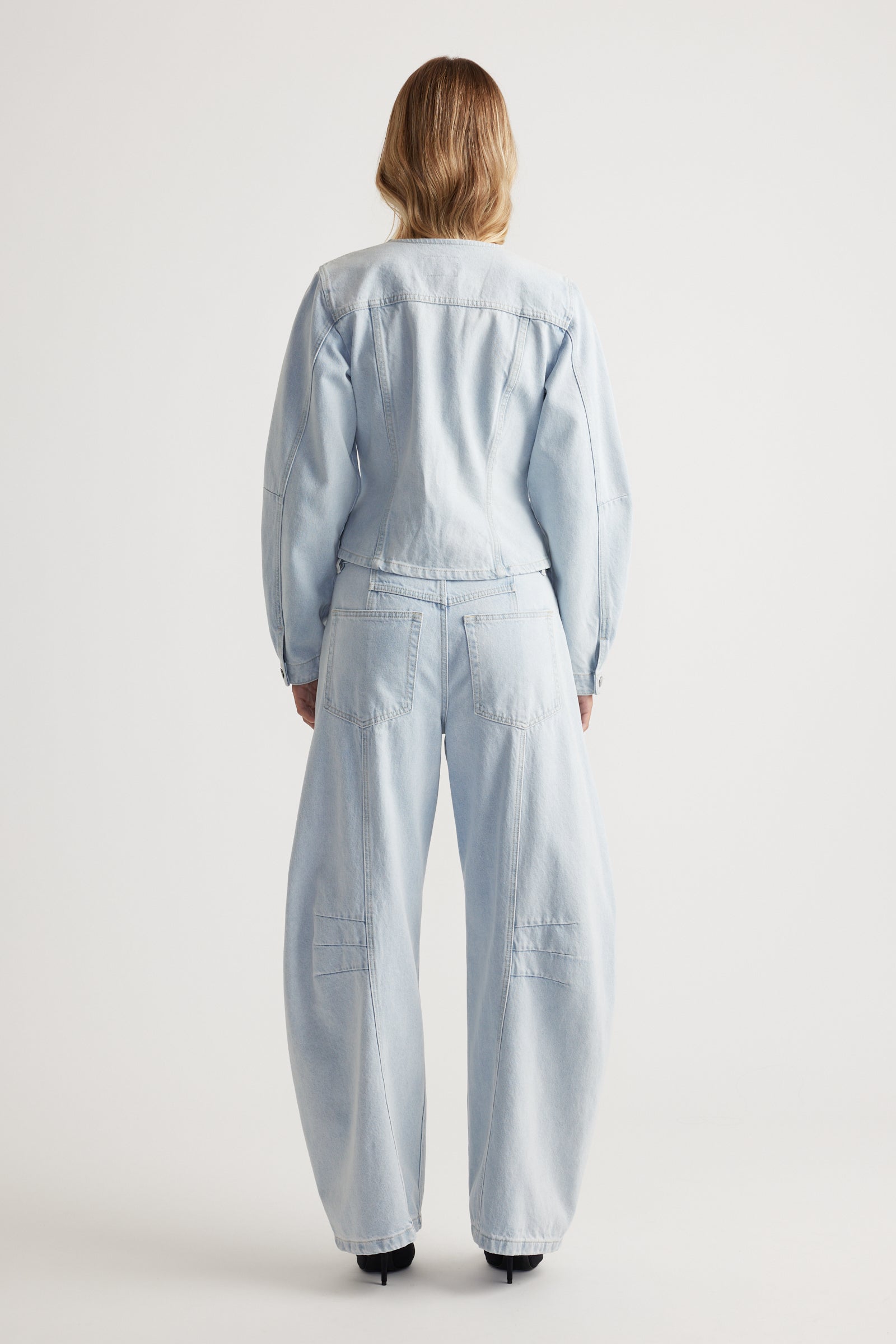 Amaya Barrel Sleeve Denim Jacket
