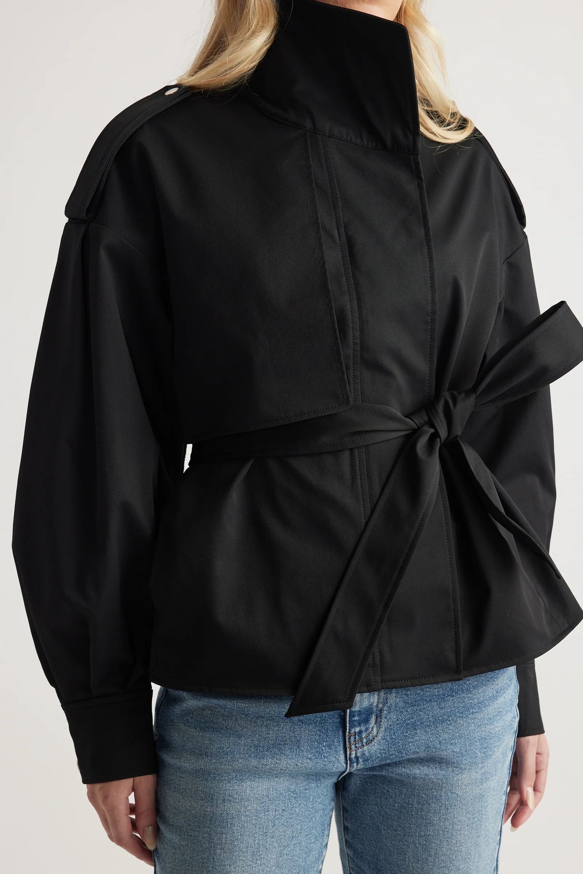 Lila Cropped Trench