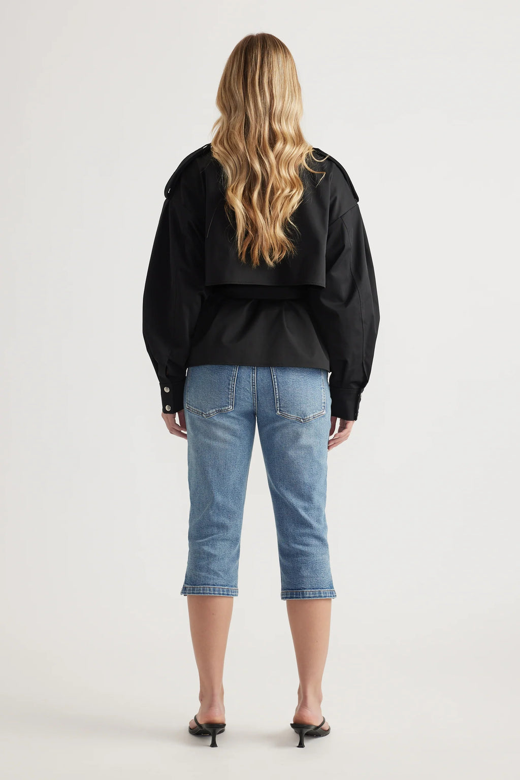Lila Cropped Trench