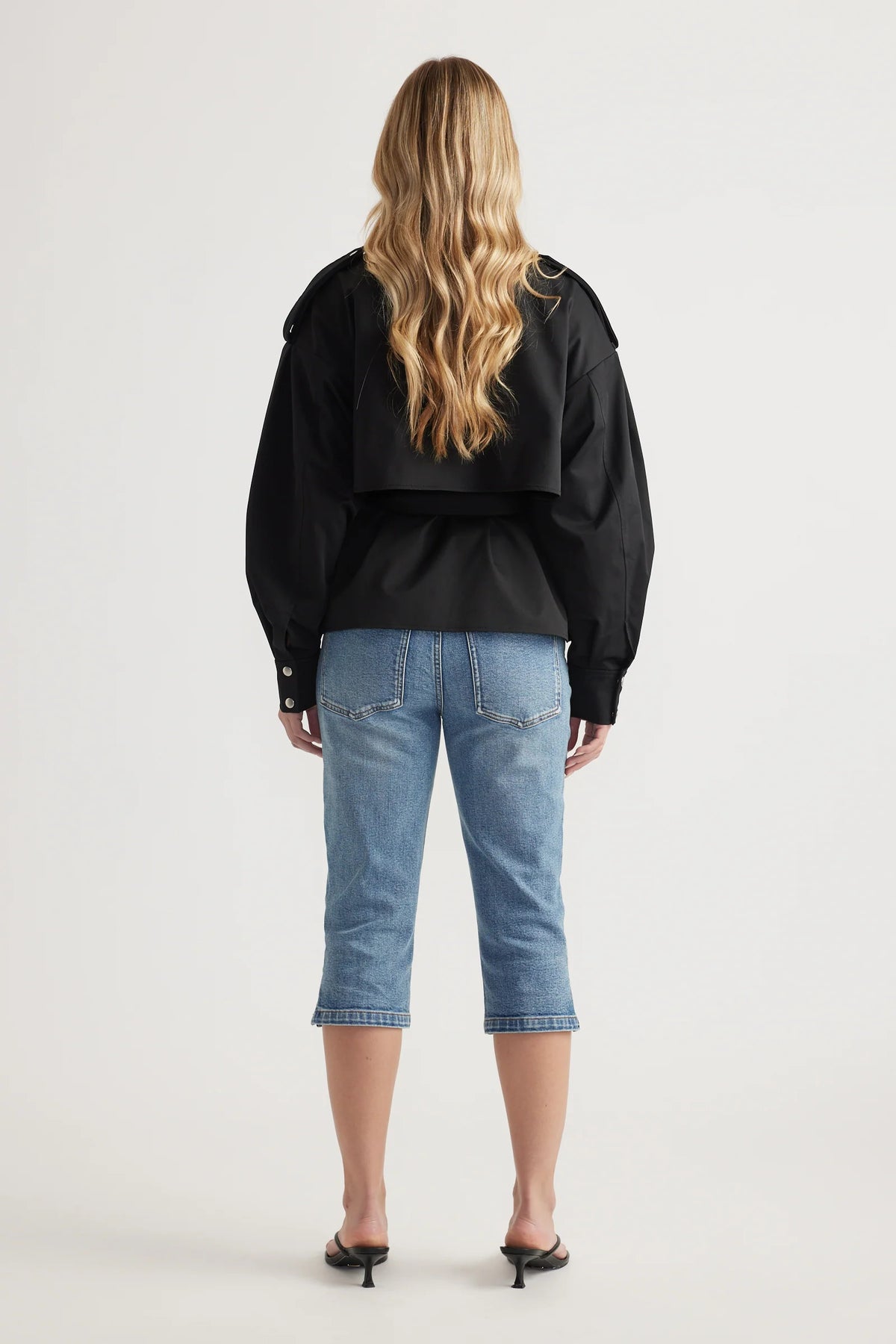 Lila Cropped Trench