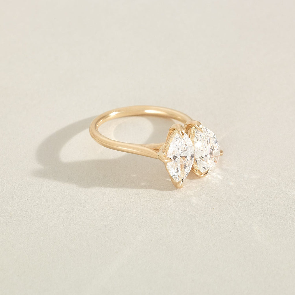 Léa | Pear & Marquise Toi et Moi Lab-Grown Diamond Engagement Ring