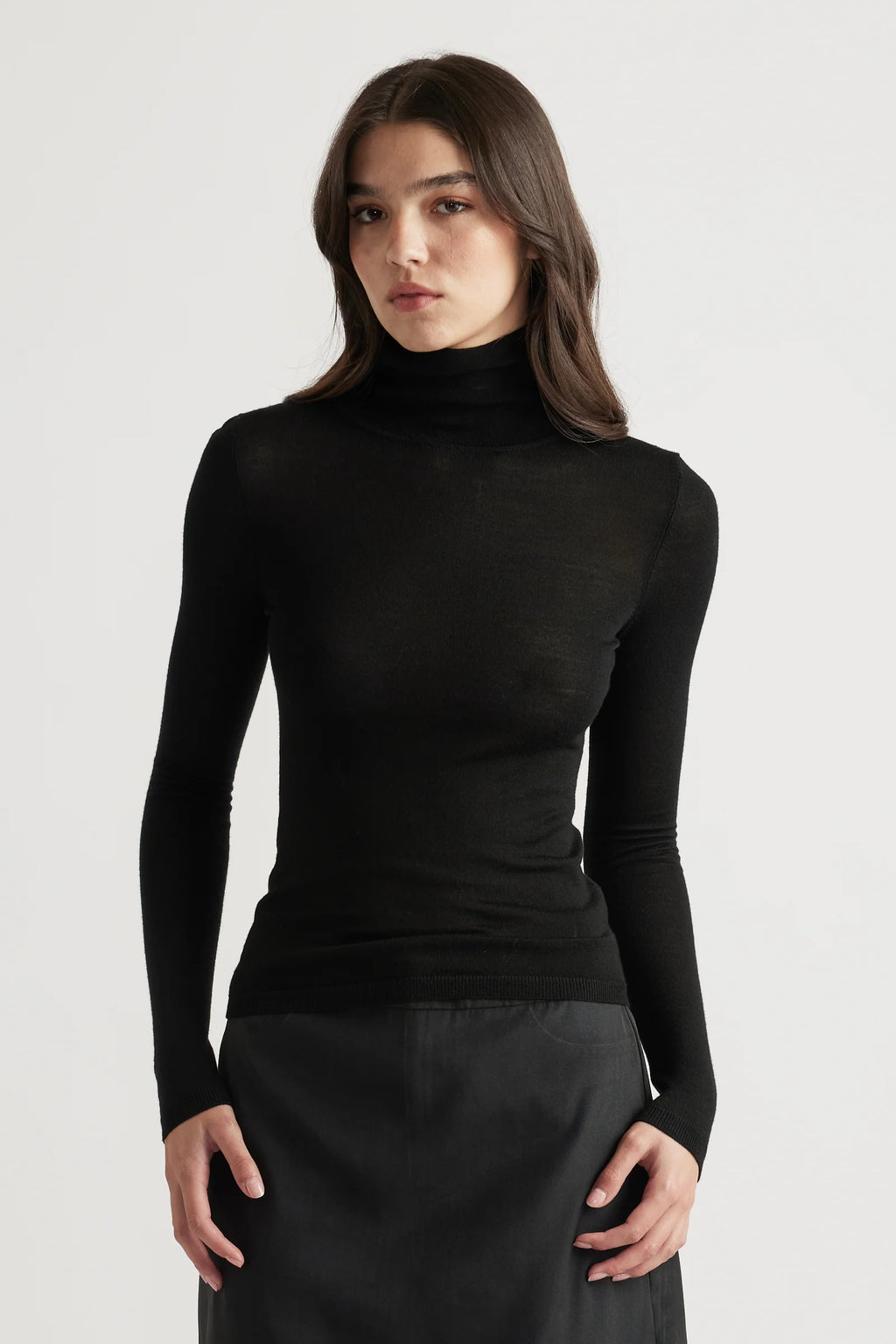 Aya Fine Wool Knit Top