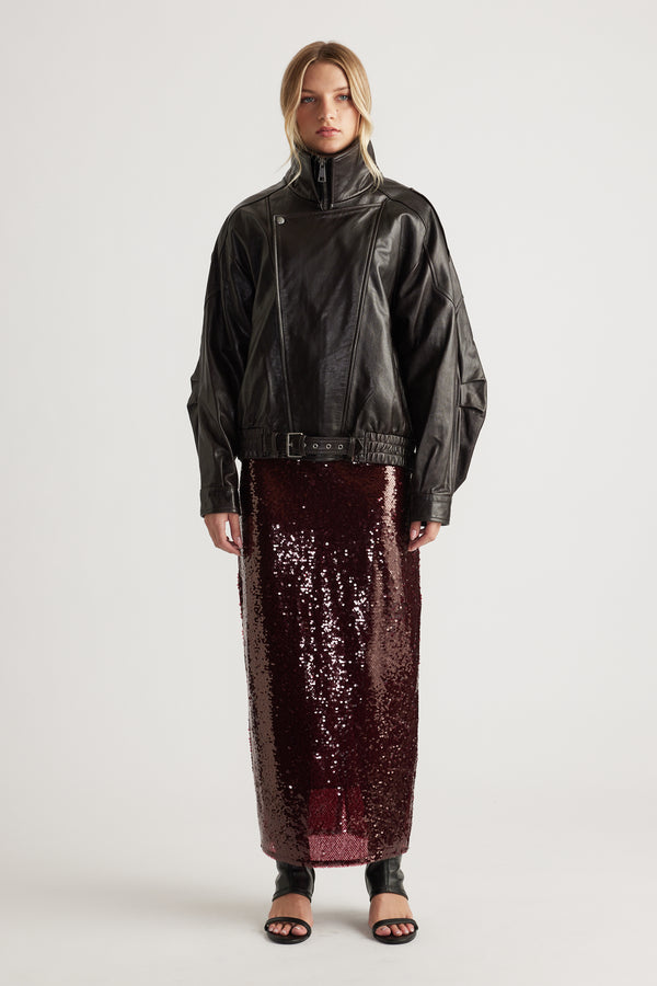 Selena Sequin Maxi Skirt