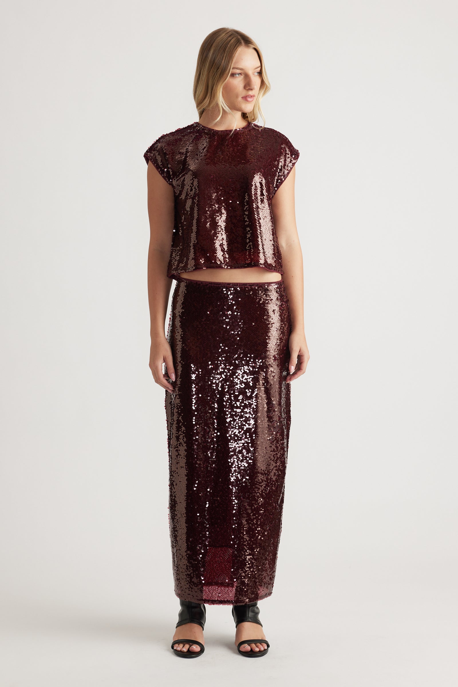 Selena Sequin Shell Top