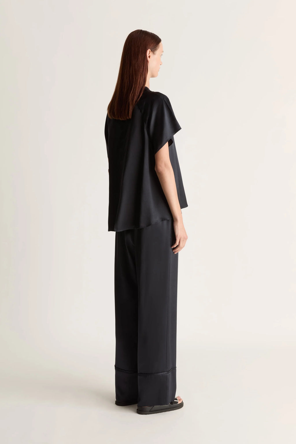 Stella Silk Satin Raglan Tee