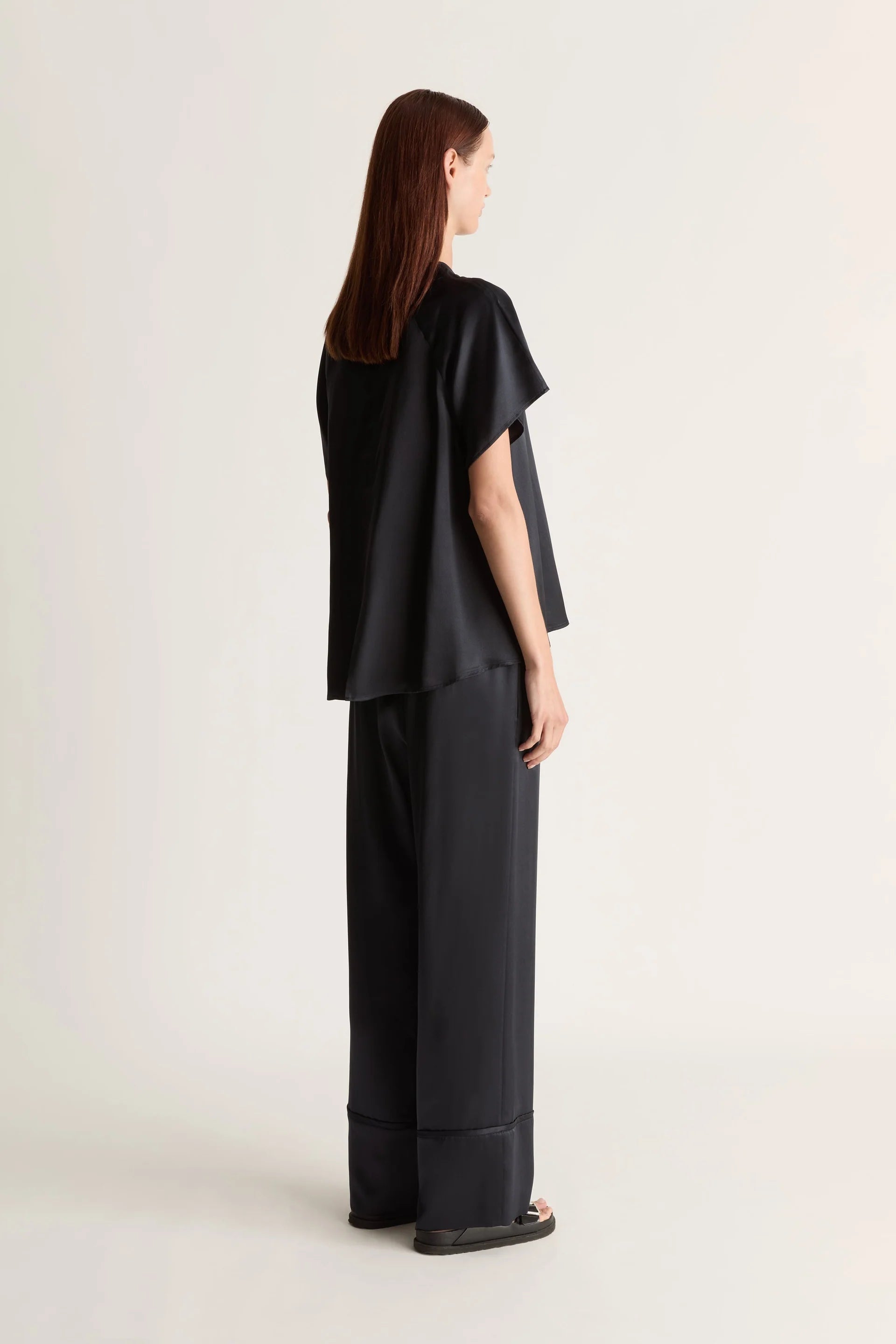 Stella Silk Satin Raglan Tee