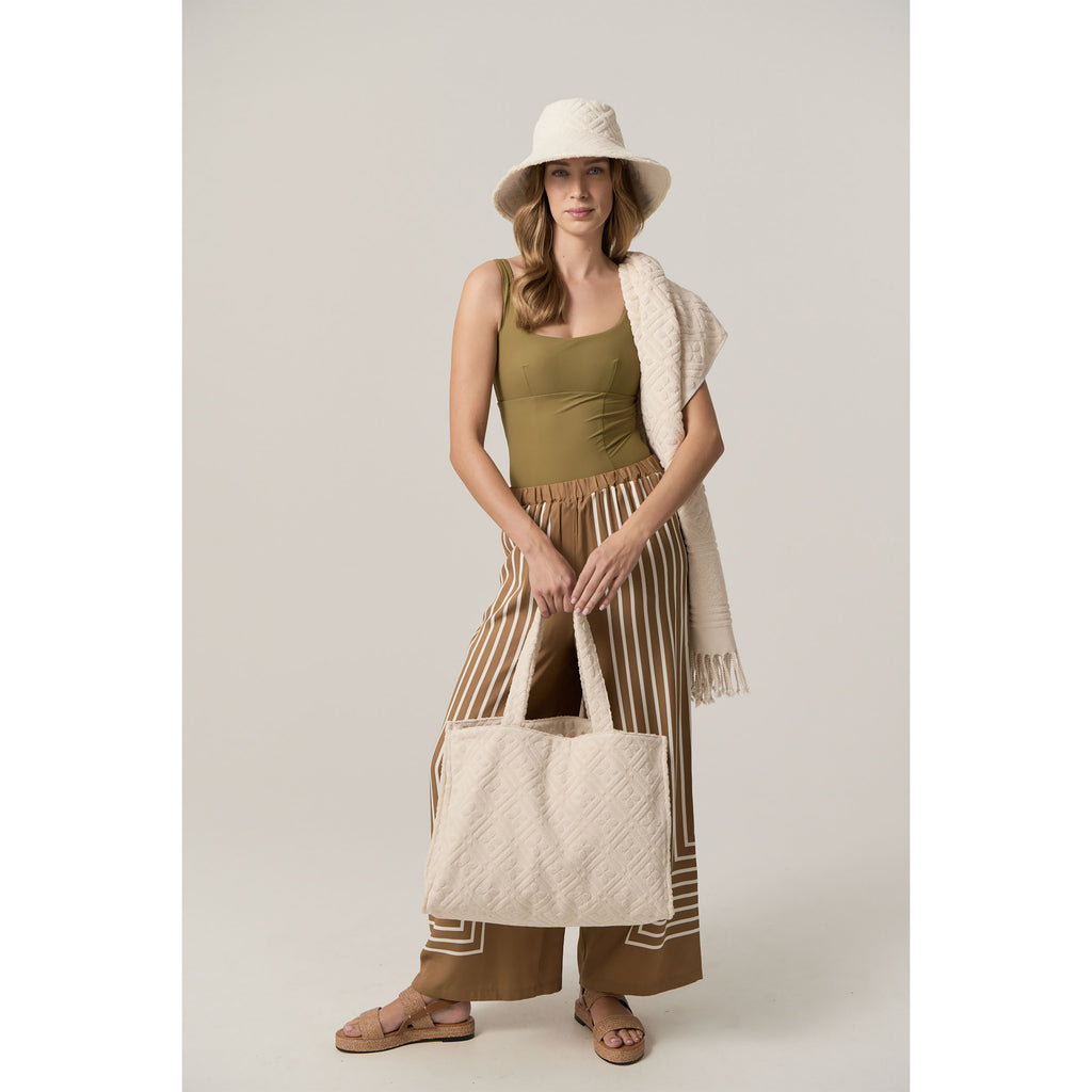 Anika Terry Tote Parchment