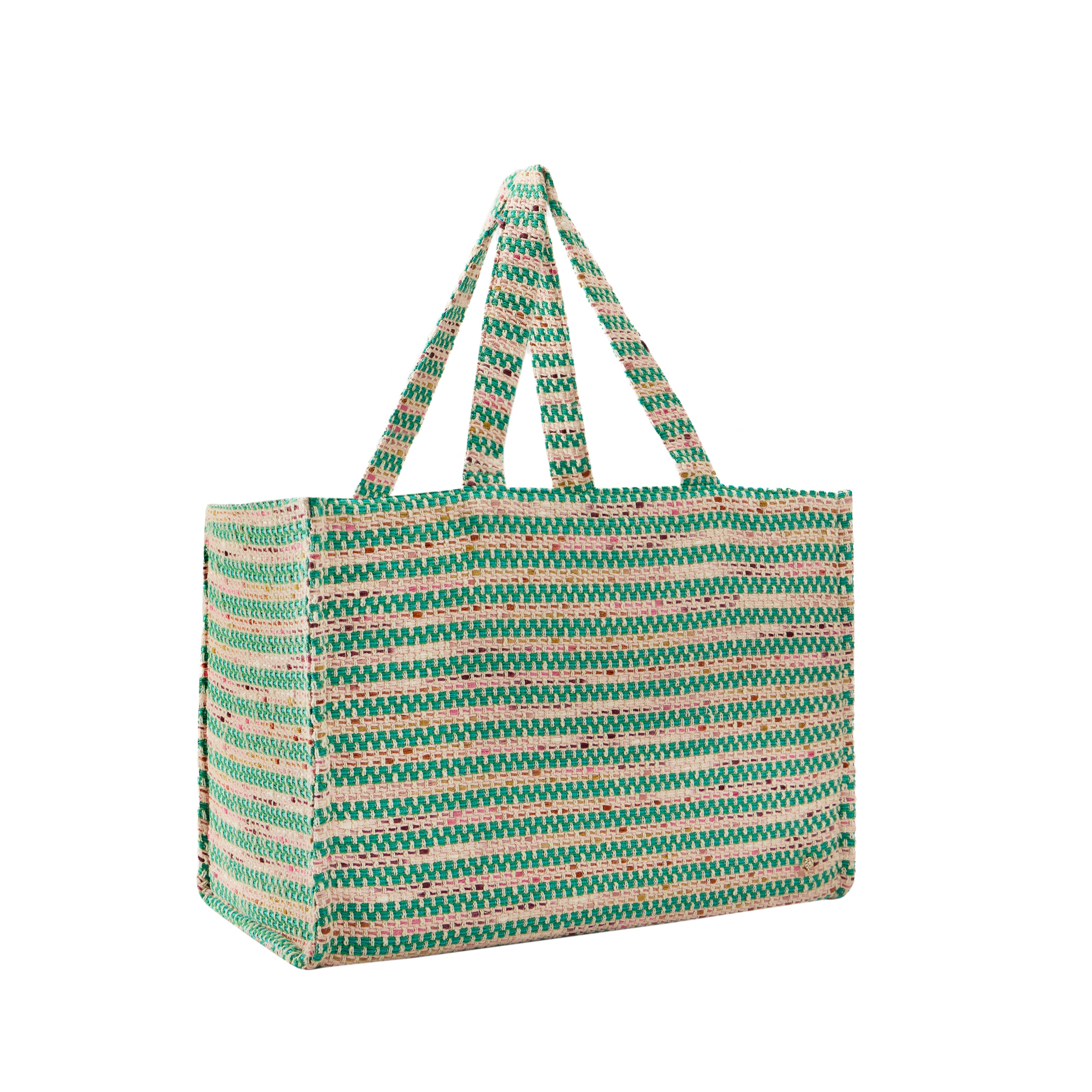 Anika Boucle Stripe Tote