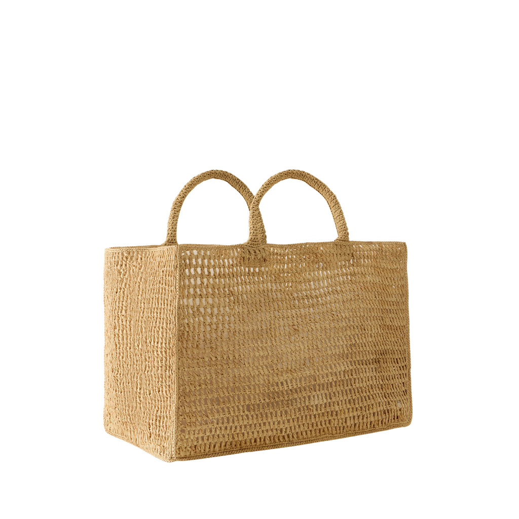 Anika Raffia Crochet Tote
