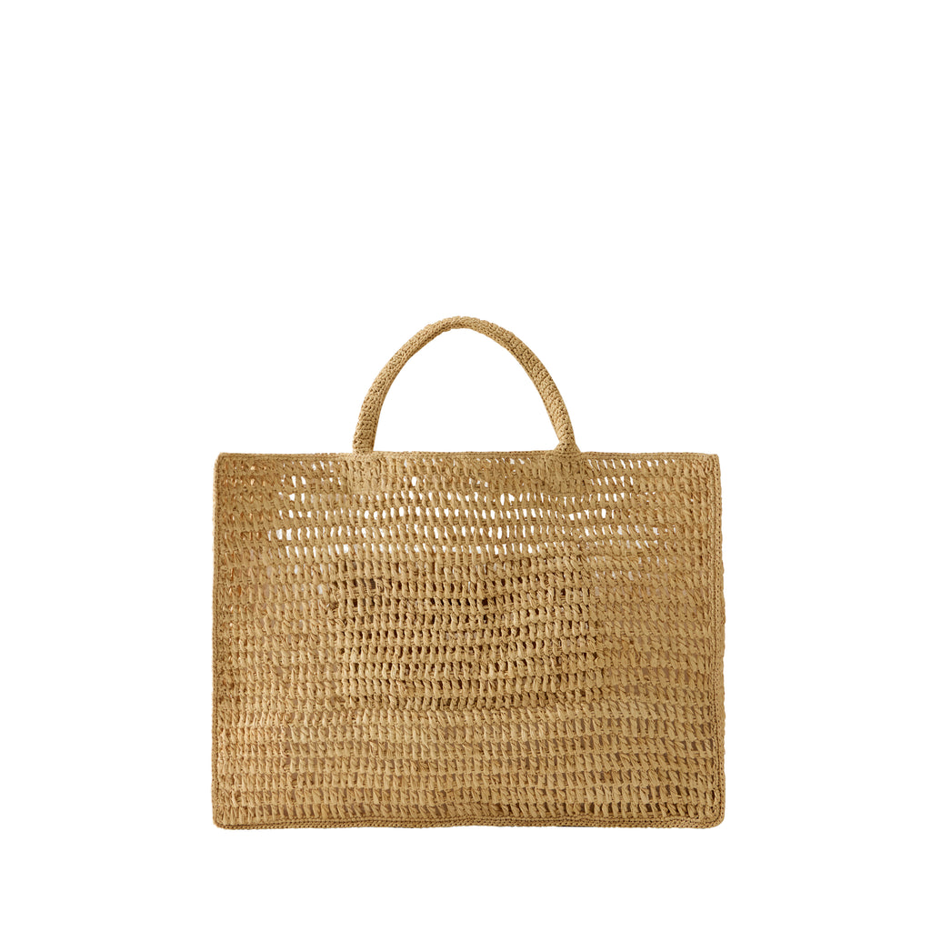 Anika Raffia Crochet Tote