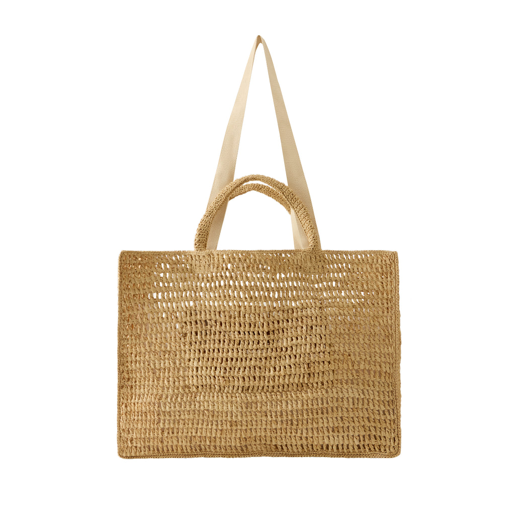 Anika Raffia Crochet Tote