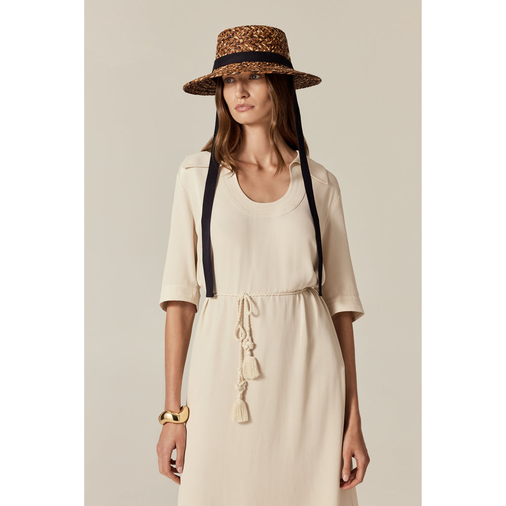 Arden Raffia Braid Boater Nutshell