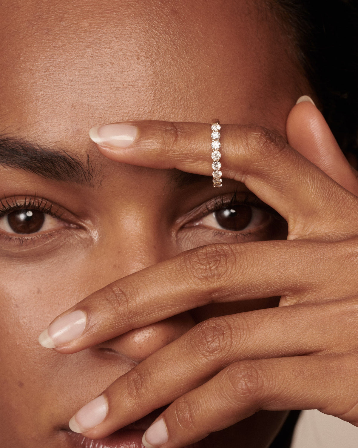 Arraya Ring | Round Diamond Infinity Ring