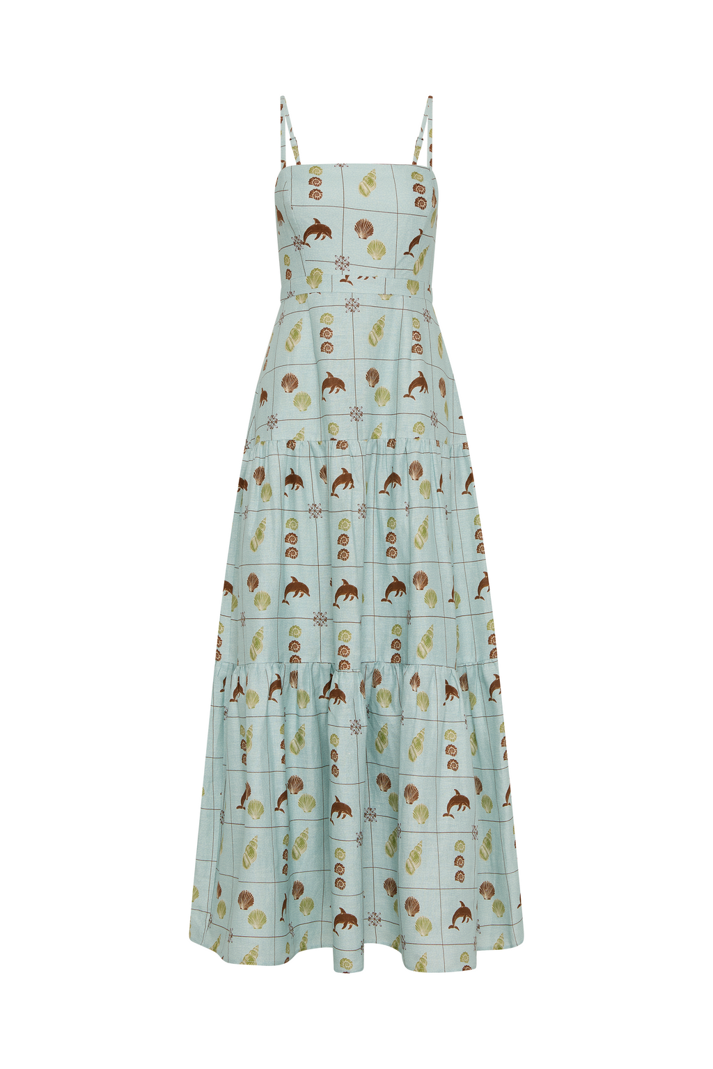 Celine Maxi Dress Seashell Tile