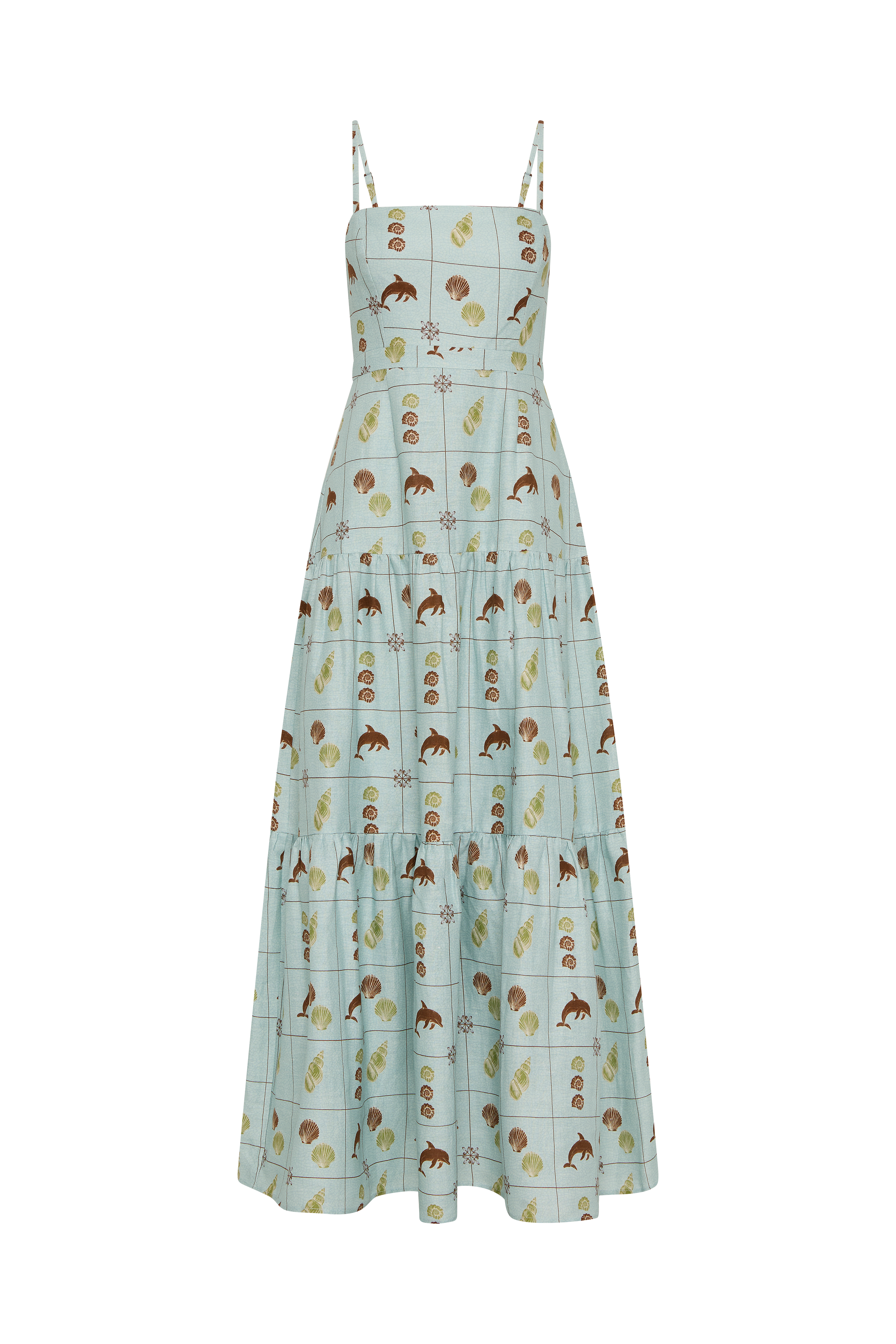 Celine Maxi Dress Seashell Tile