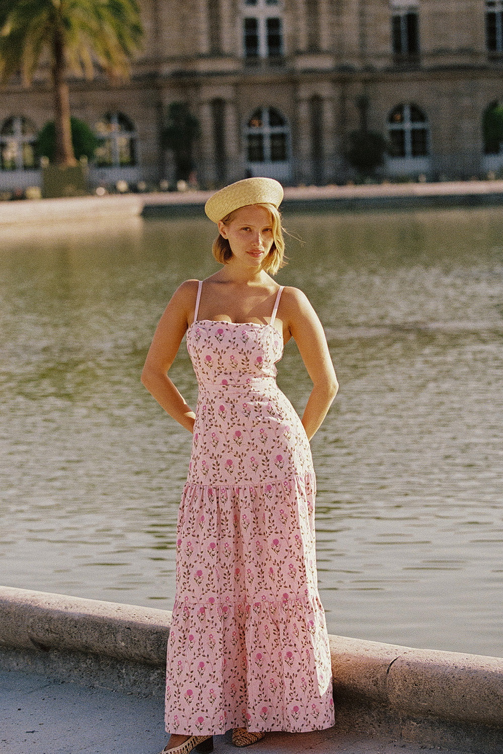 Kira Maxi Dress Luxembourg Tile