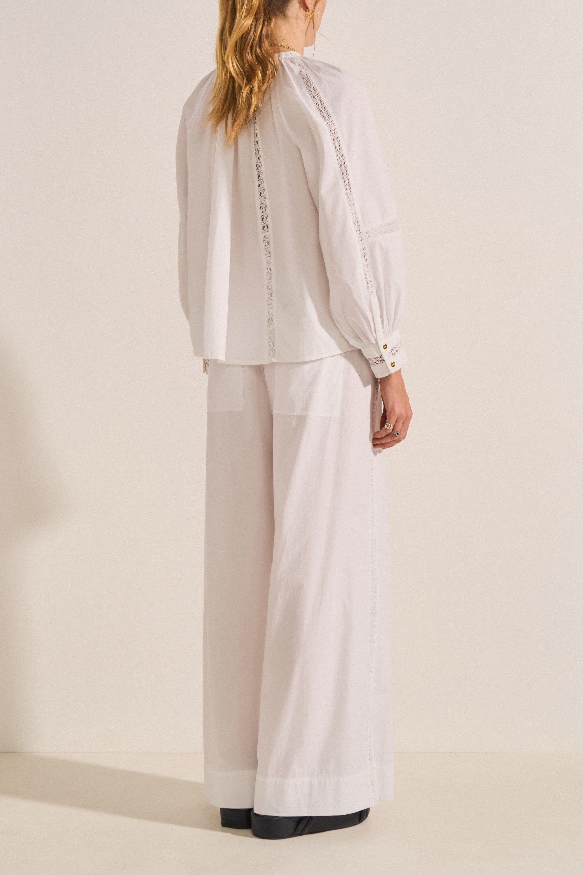 Otus White Poplin Blouse