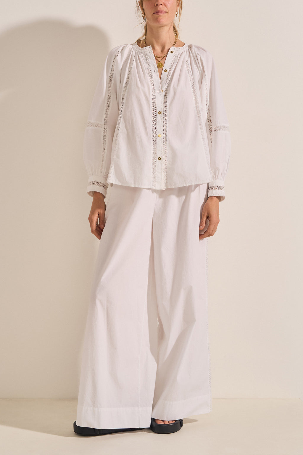 Otus White Poplin Blouse