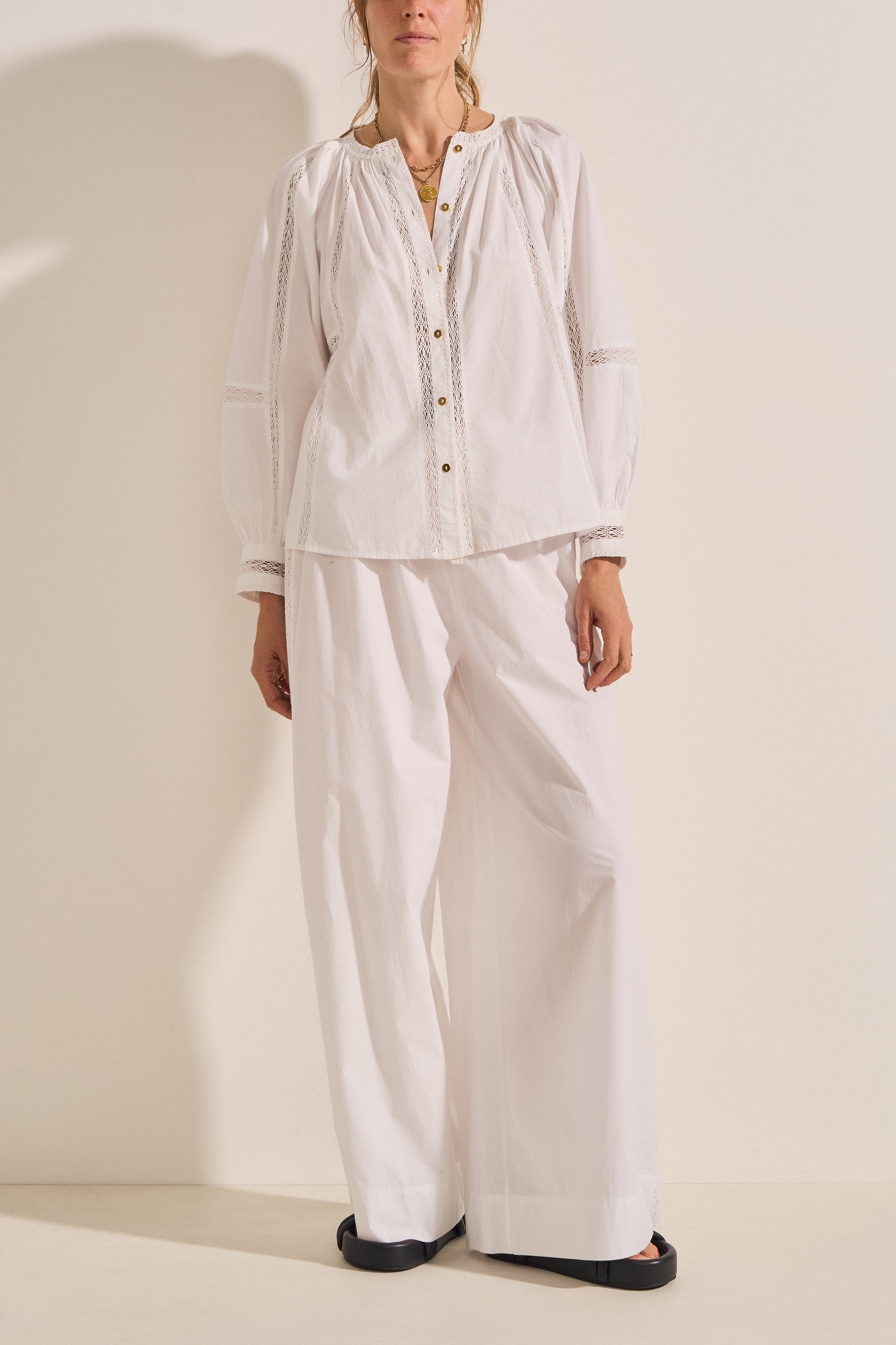 Otus White Poplin Blouse