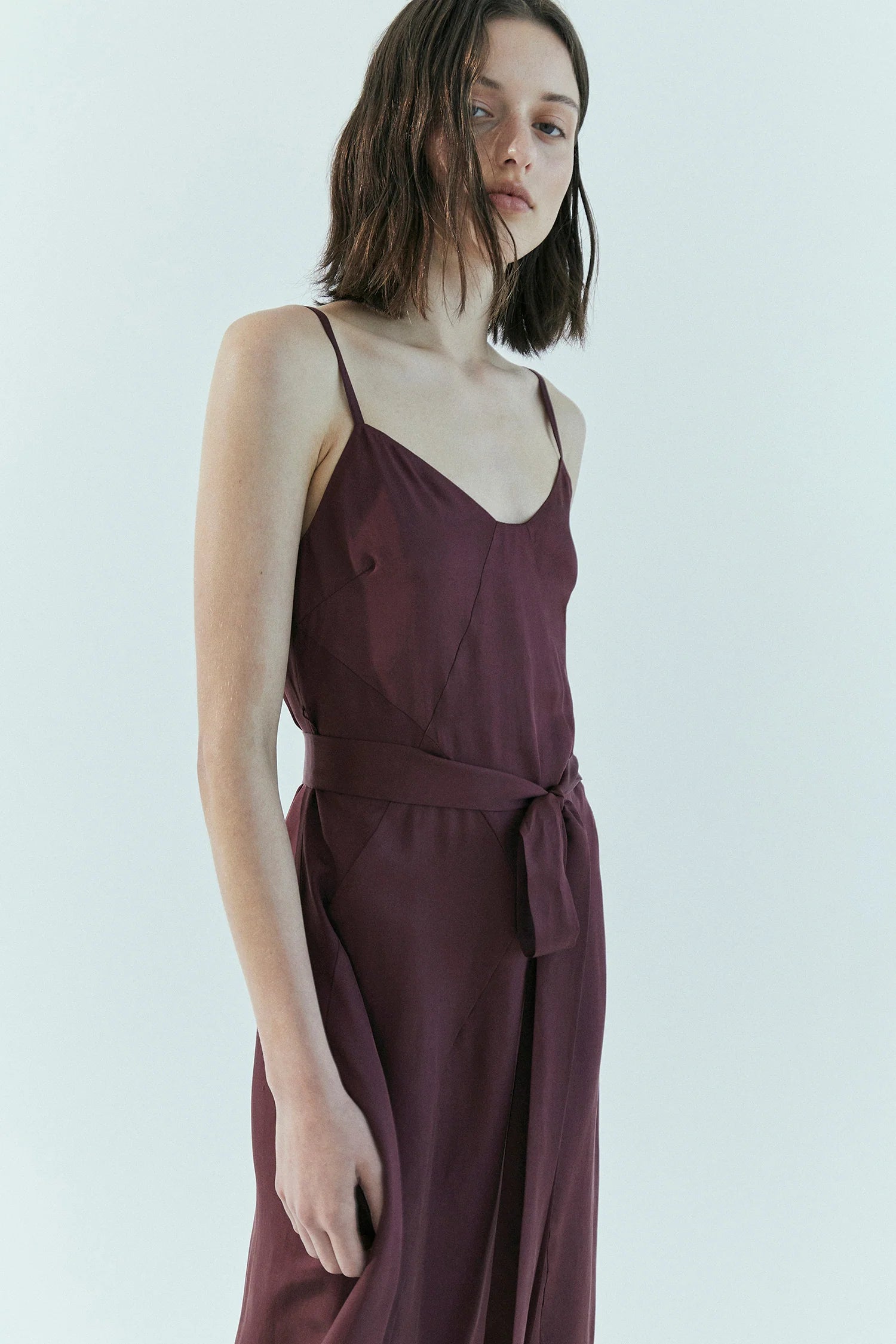 Basilica Slip Dress Wine