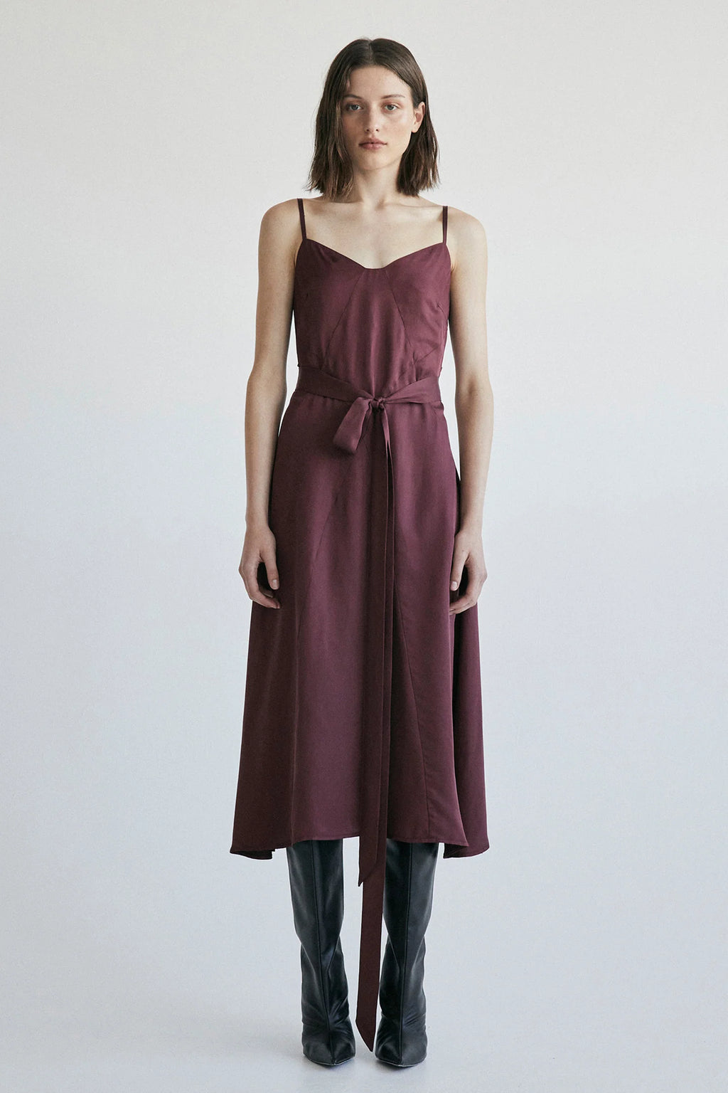 Basilica Slip Dress Wine