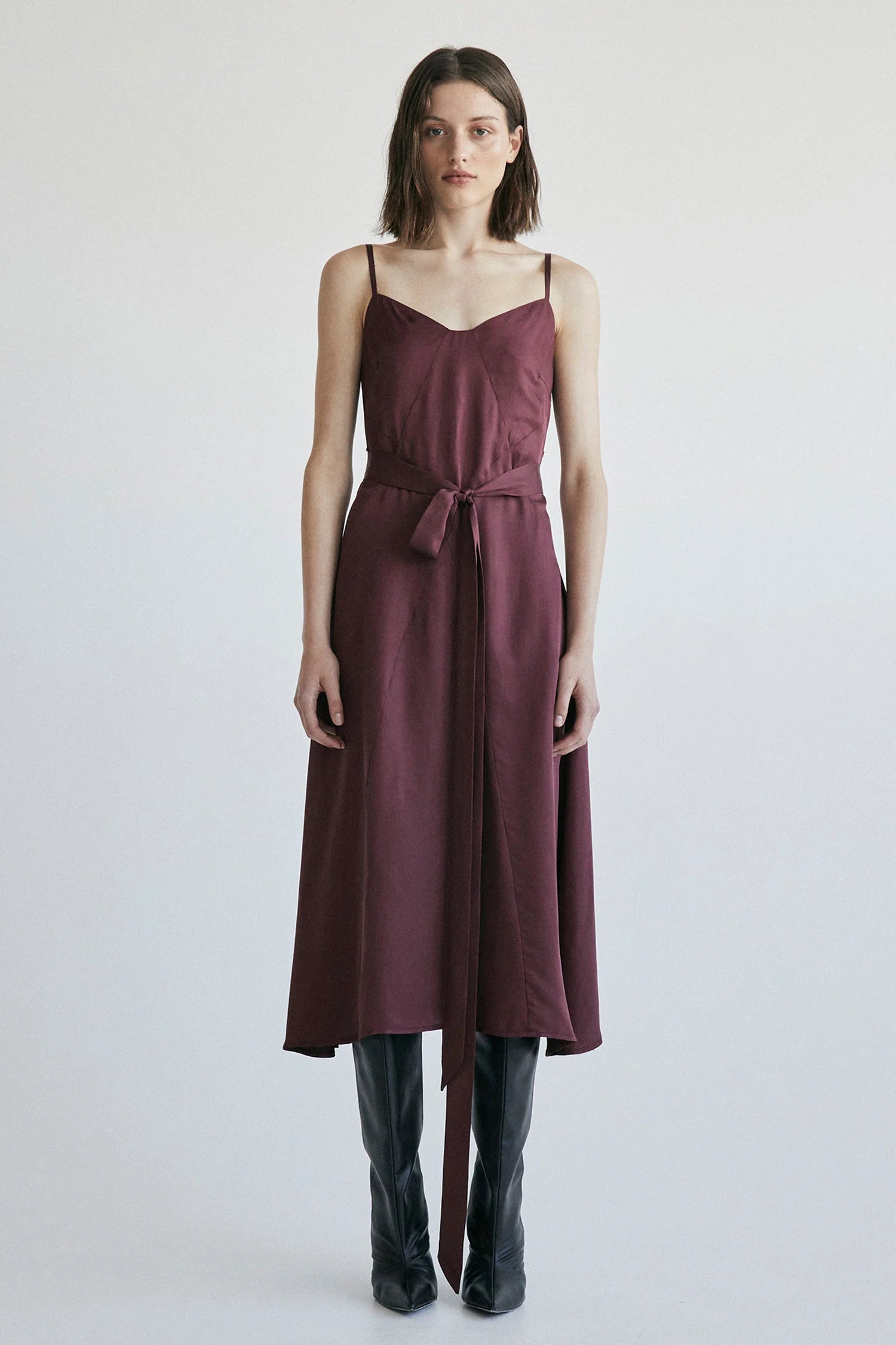 Basilica Slip Dress Wine