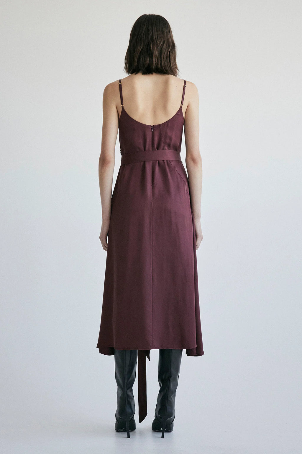 Basilica Slip Dress Wine