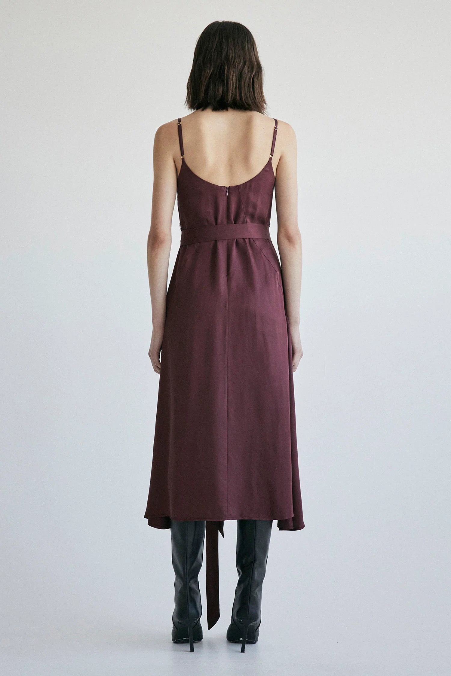 Basilica Slip Dress Wine