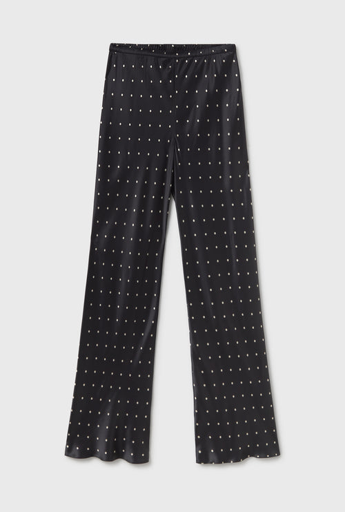Bias Cut Pants Small Polka Dot