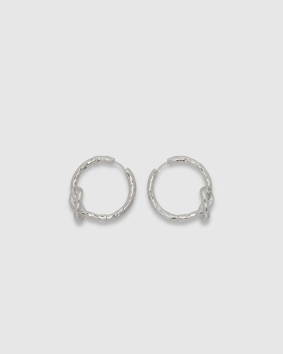 Knotted Huggies Silver