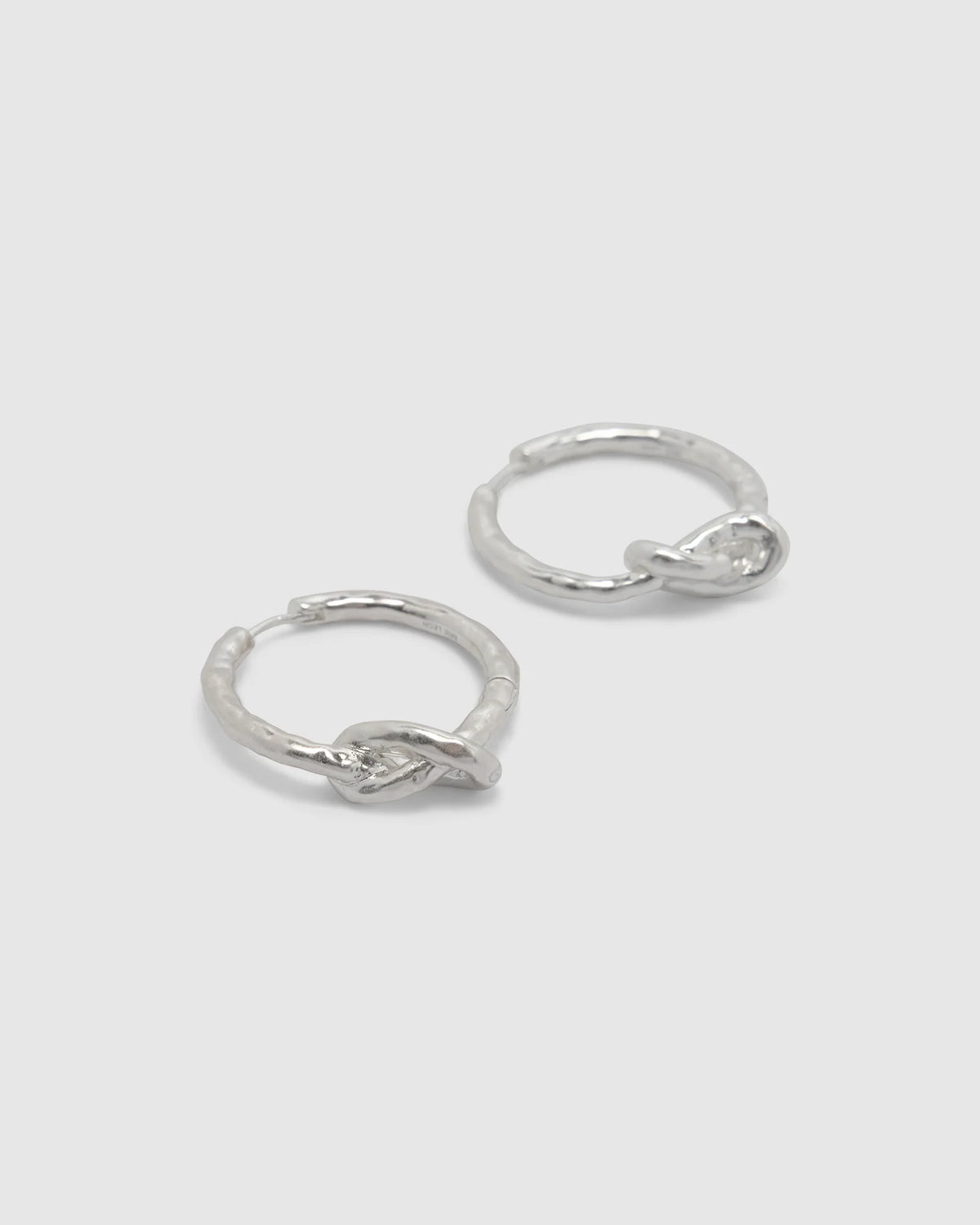 Knotted Huggies Silver
